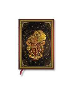 Paperblanks Тефтер Gryffindor, Midi, широки редове, твърда корица, 72 листа