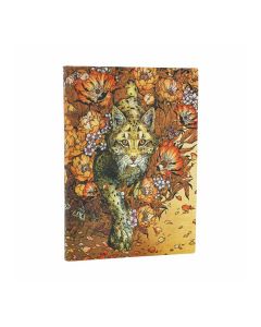 Paperblanks Тефтер Lynx Rising, Midi, мека корица, широки редове, 88 листа