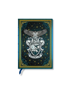 Paperblanks Тефтер Ravenclaw, Midi, широки редове, твърда корица, 72 листа