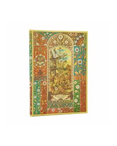 Paperblanks Тефтер Viennese Fruit, Midi, широки редове, твърда корица, 72 листа