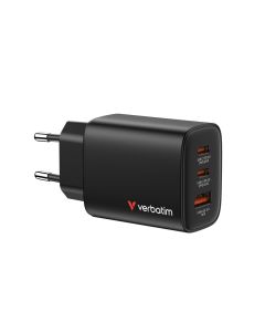 Адаптер Verbatim Essentials Gang, 2хUSB Type-C, 1xUSB Type-A, 60 W