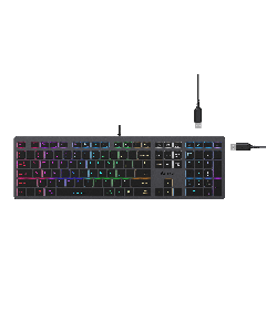 A4Tech Fstyler FX60H, X-Key, с кабел 1.5 m, черна, USB