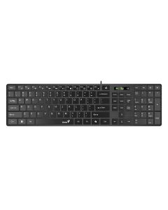 Genius Slimstar 126, с кабел 1.4 m, кирилизирана, USB, черна
