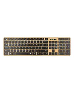 Genius Slimstar 7250BT, безжична, AI Copilot, Bluetooth-USB, 12 бързи бутона, AAA, дървесна