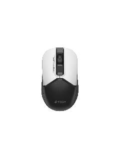 A4Tech Fstyler FG12S, безжична, безшумна, 3 бутона, AA, бяло-черна