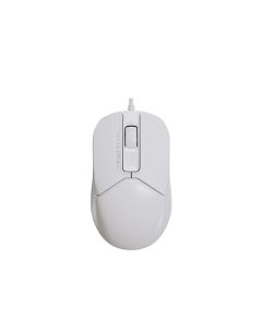 A4Tech Fstyler FM12S, с кабел, безшумна, USB, 3 бутона, бяла
