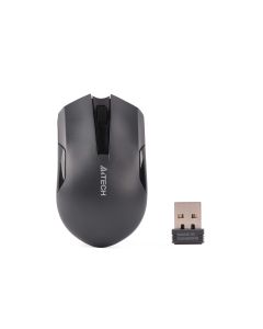 A4Tech V-Track G3-200NS, безжична, безшумна, AA, черна