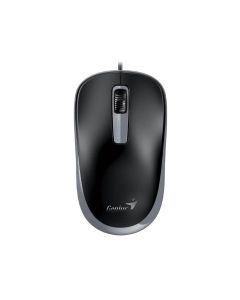 Genius DX-125S, с кабел, безшумна, USB, 3 бутона, черно-сива