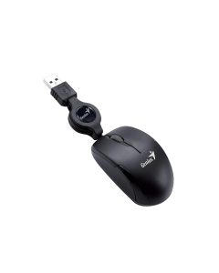 Genius Micro Traveler, с кабел, USB Type-A, 3 бутона, черна