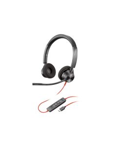 HP Poly Blackwire 3320, с кабел 2.17 m, с микрофон, USB Type-C-Type-A адаптер, USB Type-C-USB Type-A, 94 dB