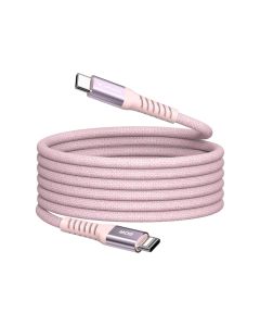 Verbatim Sync & Charge, магнитен, USB Type-C към USB Type-C, 60 W, 120 cm, розов