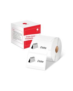 Phomemo Етикети XP4030, за термопринтер, на ролка, бели, 4 х 3 cm, 230 етикета, 6 ролки