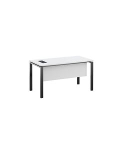 RFG Monaco, 1400 х 700 х 750 mm, ПДЧ 25 mm, бял плот, черни метални крака