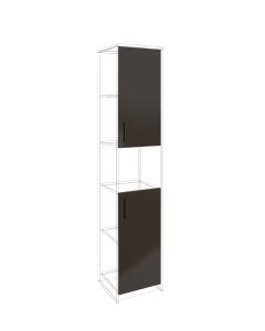Врата RFG RV3 Chicago S3, 380 х 18 х 760 mm, ПДЧ 18 mm, тъмносива, 2 броя в комплект