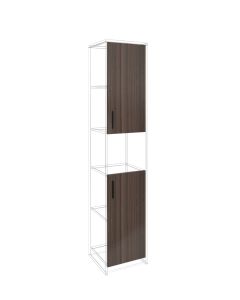 Врата RFG RV3 Lisabon S3, 380 х 18 х 760 mm, ПДЧ 18 mm, 2 броя в комплект, тъмен дъб