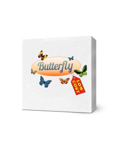 Салфетки Butterfly, еднопластови, 33 х 33 cm, 80 броя
