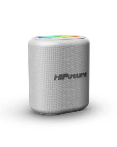 HiFuture Vocalist100, 20W Output, Karaoke Enable, Two Wireless Microphone, 4000mAh Battery, RGB Lighting, Bluetooth 5.3, Бял