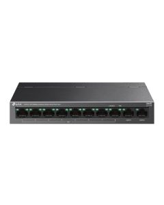 TP-Link LS110P, 10-портов 10-100Mbps настолен комутатор с 8 PoE+ порта