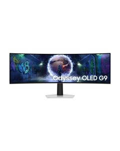 SAMSUNG Odyssey G9 G93SD 49\'\' Извит, OLED DQHD (5120x1440), 240Hz, 0.03ms, 250 cd/m², DP 1.4, HDMI, Micro HDMI, Бял