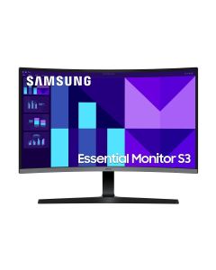 Samsung Essential S3 S27D392GAU, 1920 x 1080 FullHD, VA, 100 Hz, 4 ms, 250 cd/m2, 16:9, HDMI, VGA, черен
