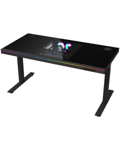 LORGAR DE90G, двоен моторизиран контрол на височината, вградена компютърна кутия, RGB, USB