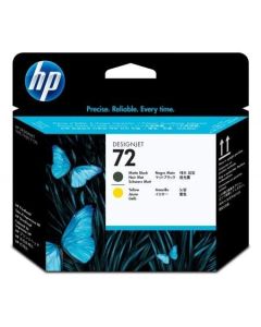HP 72 Matte Black and Yellow Printhead