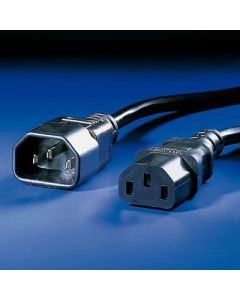 VALUE 19.99.1505 :: Кабел за захранване на монитор, черен, 0.5 м