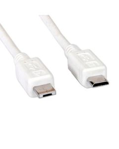 VALUE 11.99.8753 :: USB 2.0 кабел, Micro A - Micro B, 1.8 м, бял