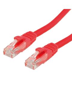UTP Patch кабел Cat.5e, 0.5 м, AWG24, червен цвят