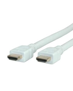 ROLINE 11.04.5588 :: ROLINE HDMI High Speed кабел с Ethernet, HDMI M - HDMI M, бял, 5.0 м