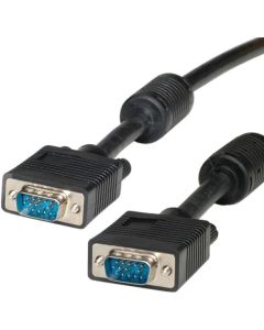 ROLINE 11.04.5260 :: VGA кабел HD15 M-M, 10.0 м с феритни накрайници, Quality