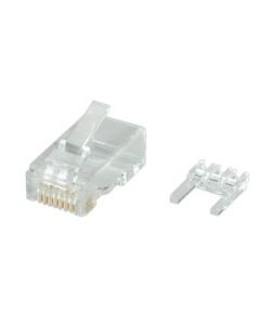 ROLINE 21.17.3062 :: Cat.6 RJ-45 накрайник, UTP, за едножилен кабел, с инсърт, 10 бр.