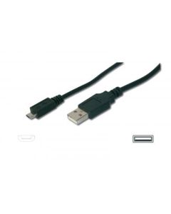ASSMANN AK-300110-030-S :: USB кабел, type A - micro B, M-M, 3.0 м, екраниран