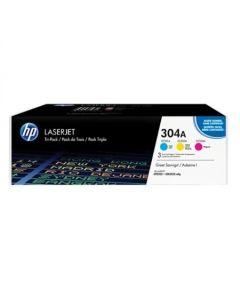 HP 304A CYM Tri-Pack LaserJet Toner Cartridge