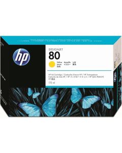 HP 80, 175ml, жълт цвят