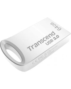Transcend JetFlash 710, 64GB, USB 3.1 Gen 1, сребрист цвят